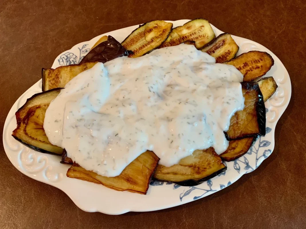 pan fried eggplant servings