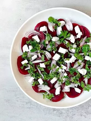 Beet Salad with Feta Cheese